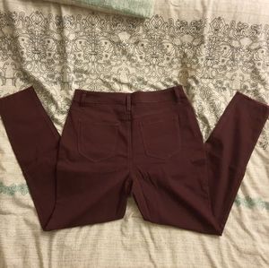 Maroon Skinny Jeans NWOT